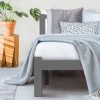 Baldry King Single Wooden Timber Bed Frame, Grey