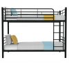 Kingston Sl2in1 Single Metal Bunk Bed Frame, with Modular Design, Dark Matte Grey