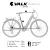 2023 Valk Metro ST 5 + Electric Bike, Mid-Drive, Step-Through, Large – Dark Grey