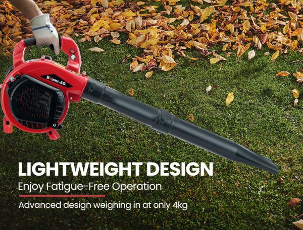 BAUMR-AG Cordless Leaf Blower Vacuum Petrol Hand Garden Lawn Held Vac 2-Stroke