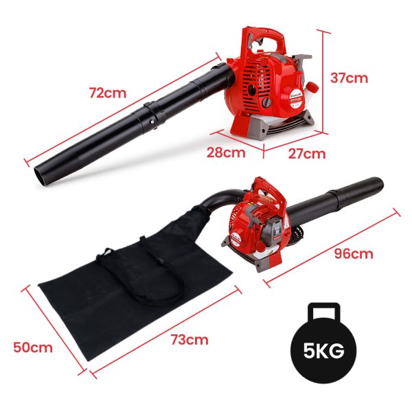 Baumr-AG Petrol Leaf Blower Vacuum 4 Stroke – Vac Garden Commercial Hand Outdoor