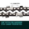 BAUMR-AG 12″ Bar Replacement Spare Chainsaw Chain 3/8 .050 Gauge DL 44