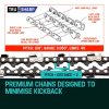 Chainsaw Chain Bar Spare Part Replacement Suits Pole Saws – 12 Inch