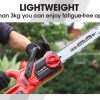 Baumr-AG 20V 10 Inch Electric Cordless Chainsaw 2Ah Lithium Battery Lightweight Wood Garden Cutter