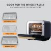 EUROCHEF 18L 9-in-1 Combi Steam Oven and Air Fryer, Black