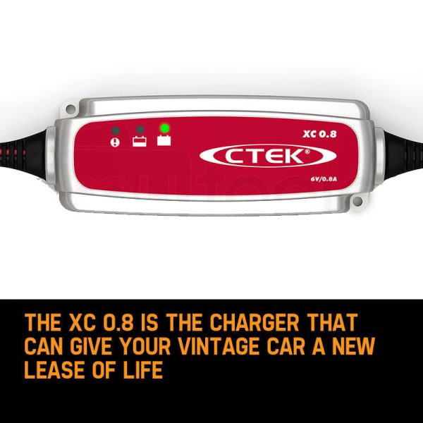 CTEK XC0.8 6V DC Smart Battery Charger 6 Volt Vintage Car Motorcycle Bike