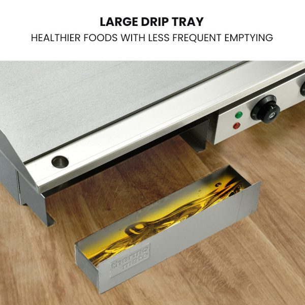 THERMOMATE Electric Griddle Commercial Grill Griller Pan Hot Plate Countertop Extra Large