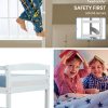 Kingston SlBunk Bed Frame Single Wooden Kids Timber PIne Wood Loft Children Bedroom Furniture