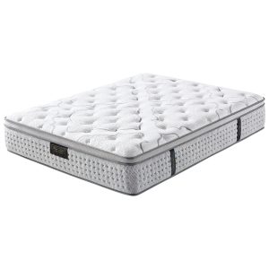 Beaconsfield Mattress Medium Firm Box Pocket Spring Memory Foam Euro Top 34CM – QUEEN