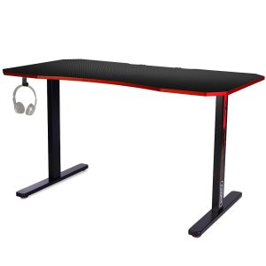 OVERDRIVE Gaming Desk 139cm PC Table Setup Computer Carbon Fiber Style