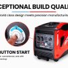 GENPOWER Inverter Generator 4500W Max 3500W Rated, Quiet Petrol Portable for Motorhome Camping Home Backup