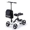 EQUIPMED Knee Scooter Walker, Disc Brake – Suspension Bag – Broken Leg Ankle Foot Mobility – Crutches Alternative –