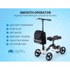 EQUIPMED Knee Scooter Walker, Disc Brake – Suspension Bag – Broken Leg Ankle Foot Mobility – Crutches Alternative –