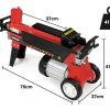 BAUMR-AG 6 Ton Electric Log Splitter 6T Hydraulic Firewood Wood Timber Block Cutter Small Machine