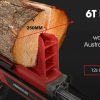 BAUMR-AG 6 Ton Electric Log Splitter 6T Hydraulic Firewood Wood Timber Block Cutter Small Machine