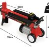 Baumr-AG 9 Ton Electric Log Splitter 9T Wood Cutter Hydraulic Fire Wood Block Axe Small Machine