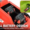 BAUMR-AG 40V Electric Cordless Lawn Mower Kit Battery Powered w/ 2x 2.0Ah Lithium Batteries