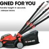 BAUMR-AG 40V Electric Cordless Lawn Mower Kit Battery Powered w/ 2x 2.0Ah Lithium Batteries