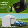 3x3m Folding Gazebo Shade Outdoor Pop-Up Foldable Marquee – Grey and White