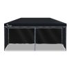 Red Track 3x6m Folding Gazebo Shade Outdoor Foldable Marquee Pop-Up – Black