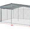 4x4m Dog Enclosure Kennel Large Chain Dogs Cat Cage Pet Animal Cover Shade Fencing Run Playpen