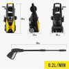 2400W 2400PSI High Pressure Washer Cleaner Electric Adjustable Water Spray Gun Gurney