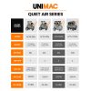 UNIMAC 50L 3.0HP Silent Oil-Free Electric Air Compressor, Portable, Twin Nitto Outlets