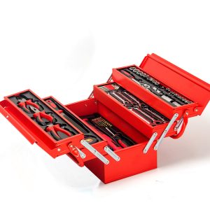 BULLET 118pc Tool Kit Box Set Metal Spanner Organizer Socket Household Toolbox