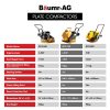 BAUMR-AG 94kg 420x540mm Plate Compactor, Sprinkler System, Paver Pad