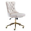 Velvet Home Office Chair – Beige