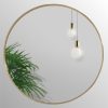 60cm Round Aluminium Wall Mirror