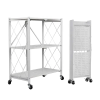 EKKIO Foldable Storage Shelf – White, 3 Tier