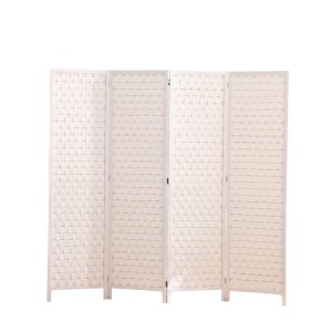 Braselton EKKIO 4-Panel Pine Wood Room Divider