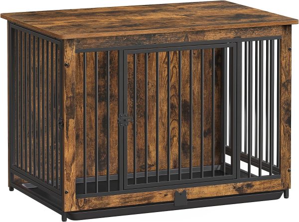 Dog Crate End Table for Medium Dogs up to 32kg Rustic Brown