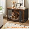 Dog Crate End Table for Medium Dogs up to 32kg Rustic Brown