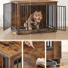 Dog Crate End Table for Medium Dogs up to 32kg Rustic Brown