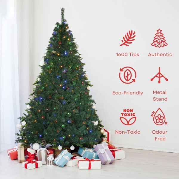 2.4m Christmas Tree with 4 Colour LED FS-TREE-07