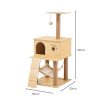 FLOOFI 130cm Wooden Cat Tree FI-CT-155-BJ