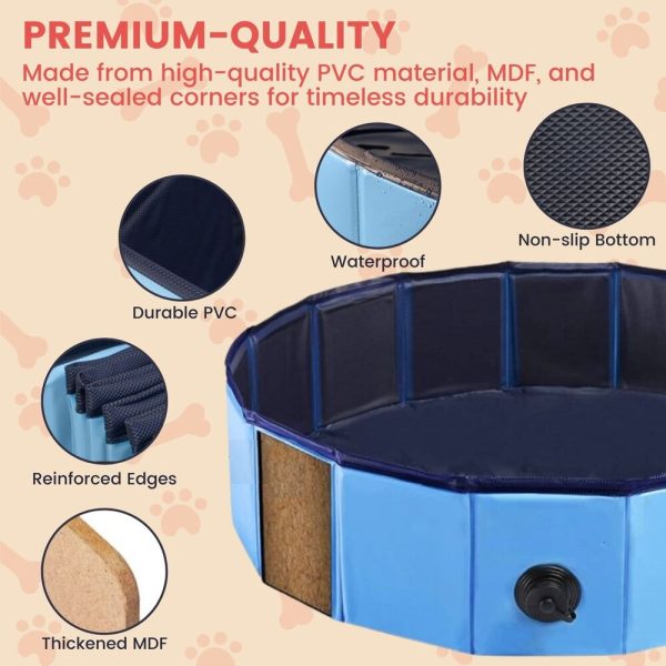 Pet Pool 120cm*30cm Blue Wave