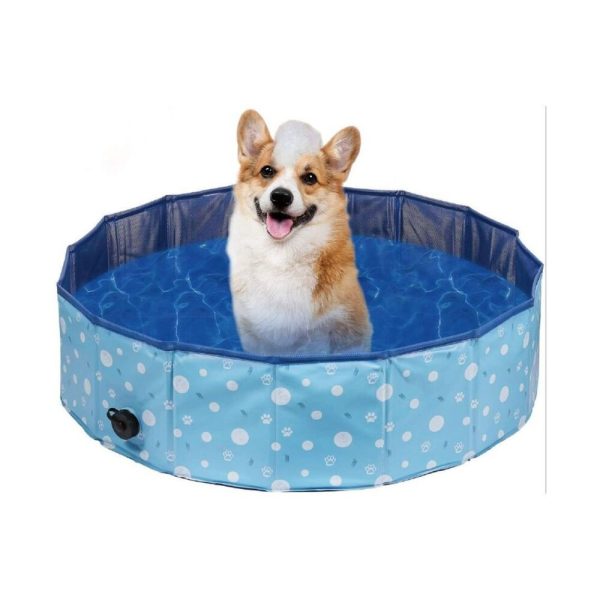 Pet Pool 120cm*30cm Blue Circle FI-SB-110-HR