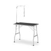 Pet Grooming Table 90cm Single Pole (Black)