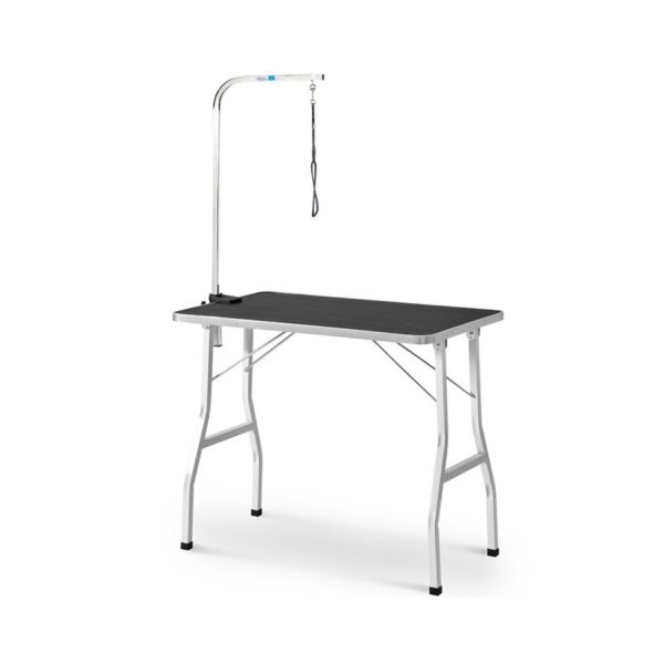 Pet Grooming Table 90cm Single Pole (Black)