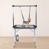 Pet Grooming Table 90cm Double Pole (Black)