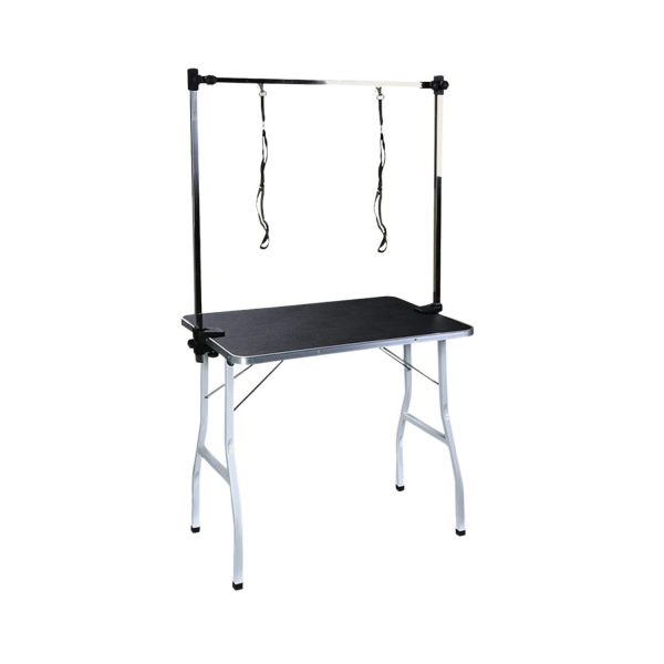 Pet Grooming Table 90cm Double Pole (Black)