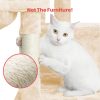 150cm Plush Cat Condo Cat Tree Beige