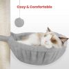 104cm Plush Cat Condo Cat Tree Light Grey