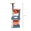 110cm Emoji Plush Cat Condo Cat Tree Blue Red