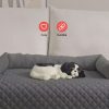 Pet Sofa Cover with Bolster L Size (Grey) FI-PSC-114-SMT