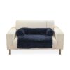 Pet Sofa Cover Soft with Bolster S Size (Dark Blue) FI-PSC-120-SMT