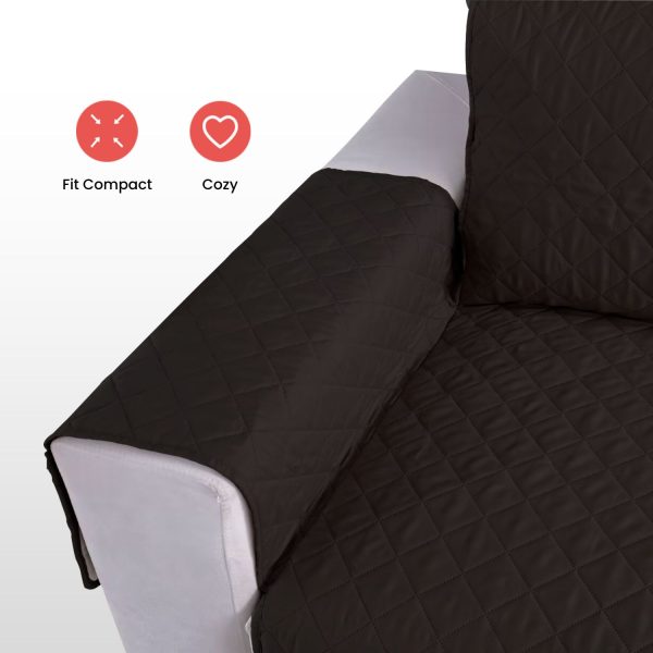 Pet Sofa Cover 2 Seat (Black) FI-PSC-107-SMT